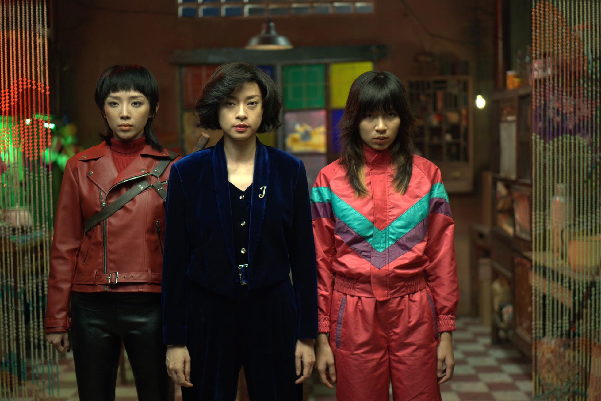 Ngô Thanh Vân (giữa) bên cạnh Tóc Tiên và Đồng Ánh Quỳnh - nữ chính đảm nhận vai Bi