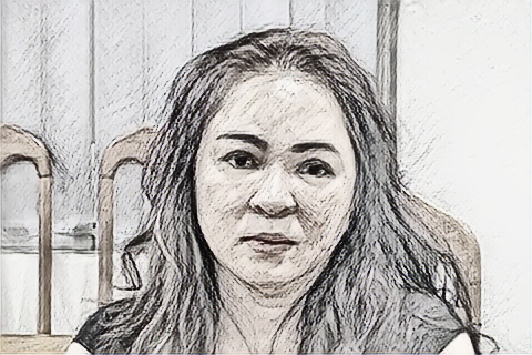 Bị can Nguyễn Phương Hằng tại cơ quan điều tra