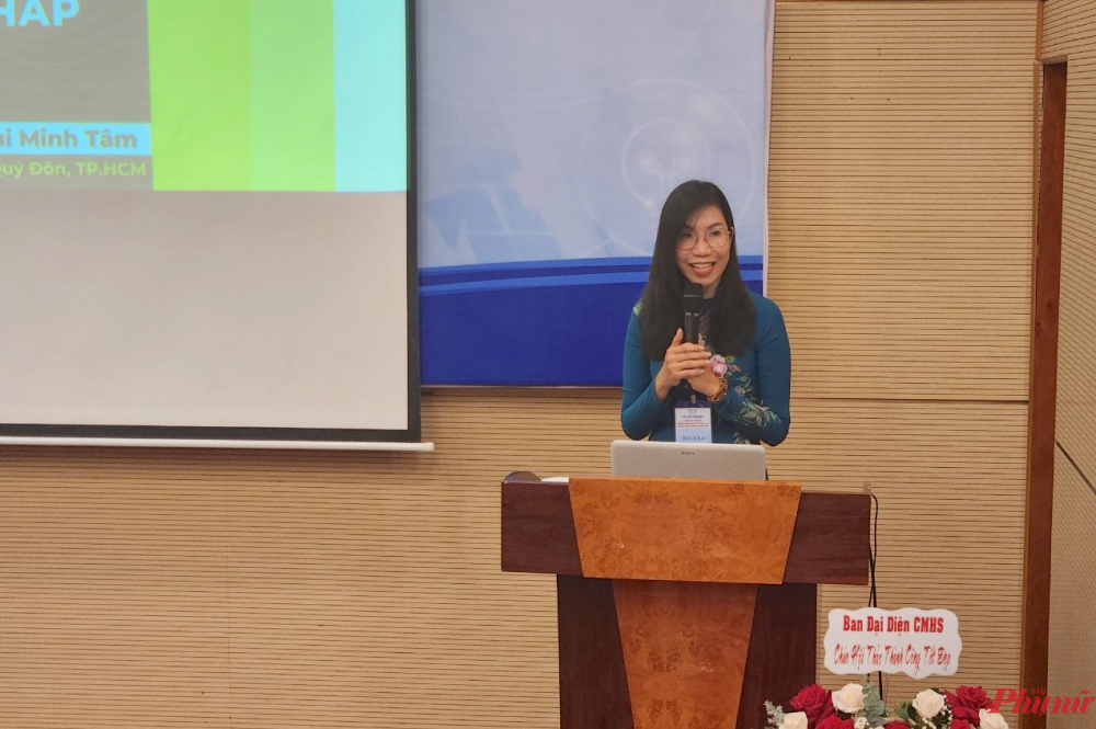 ​Bà Bùi Minh Tâm - Hiệu trưởng Trường THPT Lê Quý Đôn (quận 3, TPHCM) 