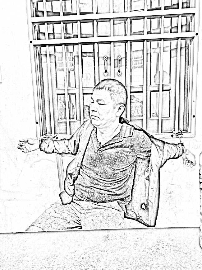 Yang Zhong Wu lúc bị bắt giữ