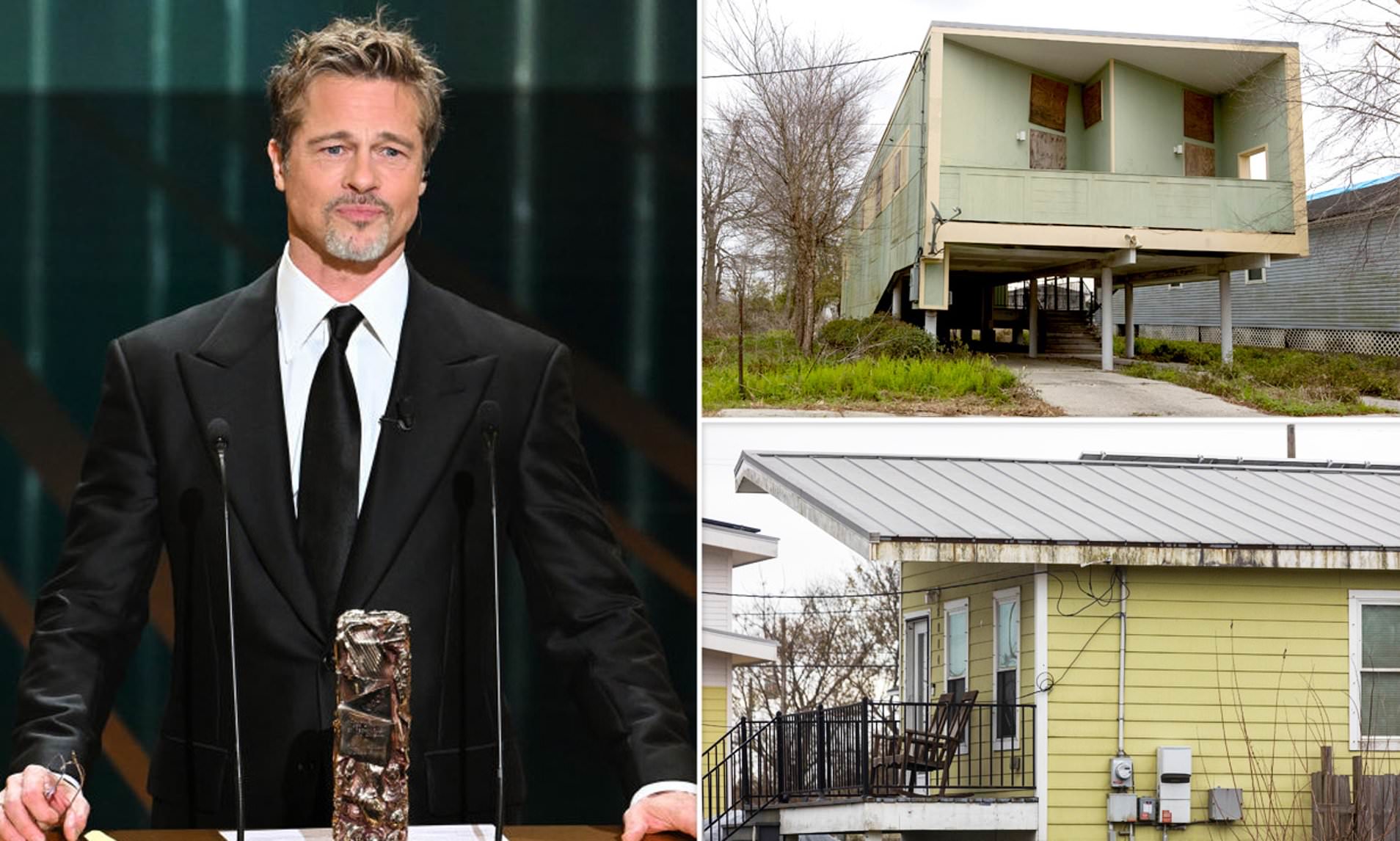 Brad Pitt liên tục bị réo tên vào những nội dung liên quan đến việc xây hơn 100 nhà từ thiện