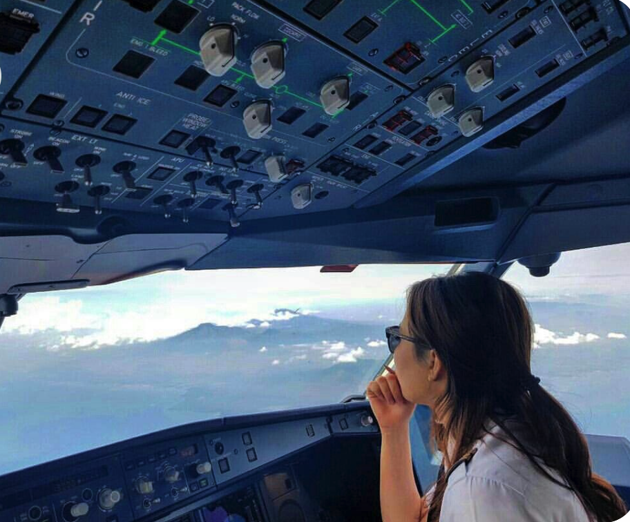 Nữ phi công là nghề mơ ước của nhiều cô gái trẻ (ảnh minh họa)
