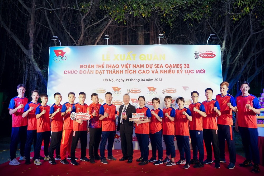 Acecook Việt Nam vinh dự đồng hành cùng Đoàn thể thao Việt Nam tại SEA Games 32 - Ảnh: Acecook Việt Nam