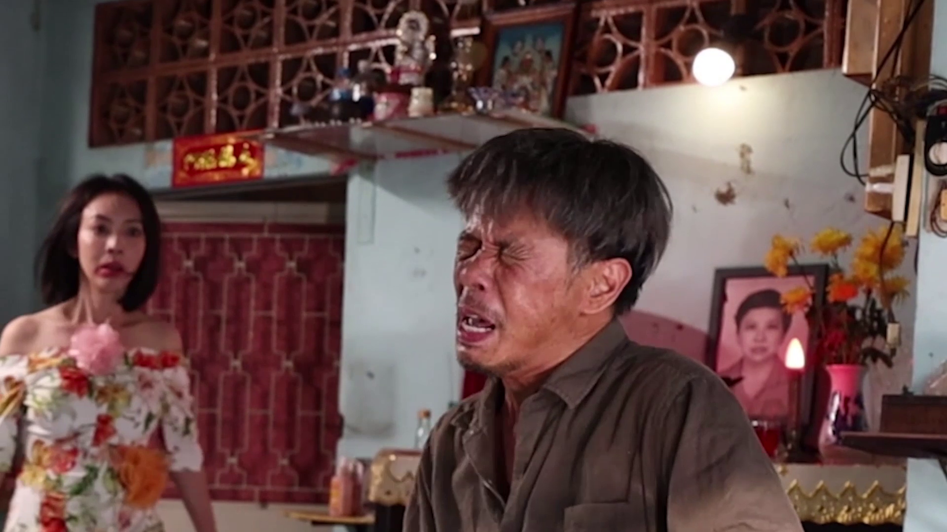 Thu Trang và Thái Hòa nhập vai cha con không bị sượng dù lên phim ngoại hình cả hai không thấy có sự chênh lệch tuổi tác 