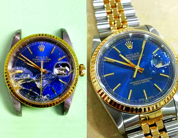 Một chiếc đồng hồ Rolex được sửa chữa tại The Watch Specialist’s Clinic - Ảnh: Instagram/The Watch Specialists Clinic