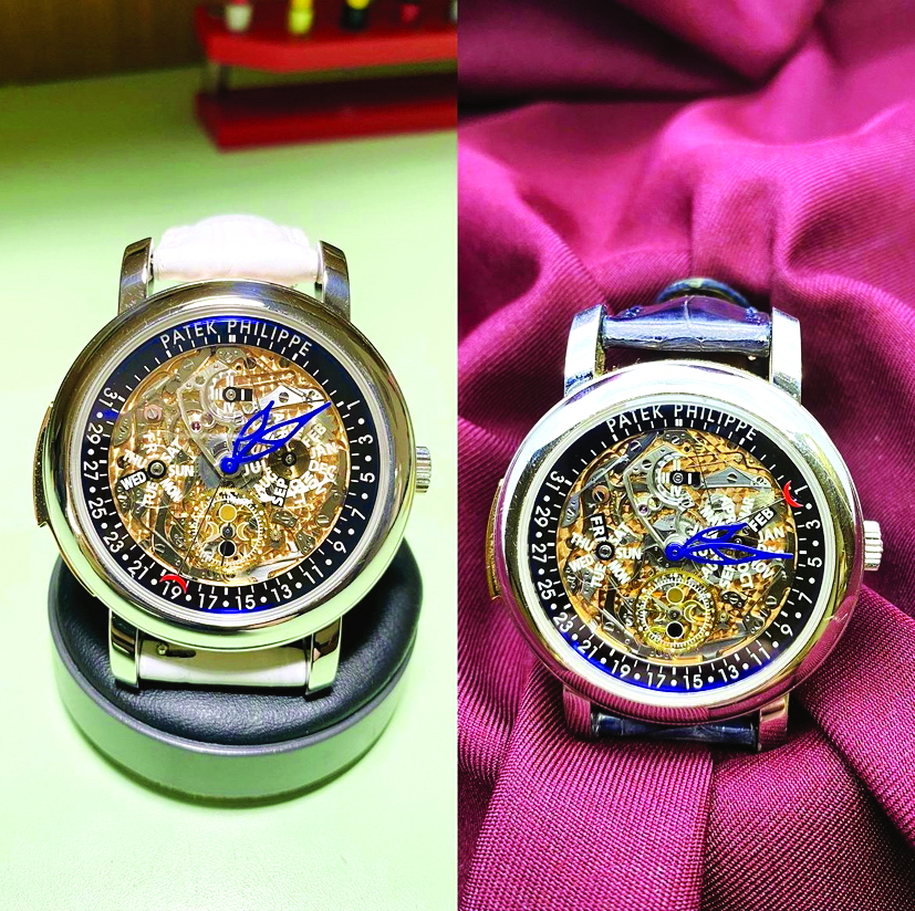Một chiếc 5104P thuộc dòng Patek Philippe Grand Complications cực kỳ hiếm được khách hàng mang đến The Watch Specialist’s Clinic để làm mới - Ảnh: Instagram/The Watch Specialists Clinic