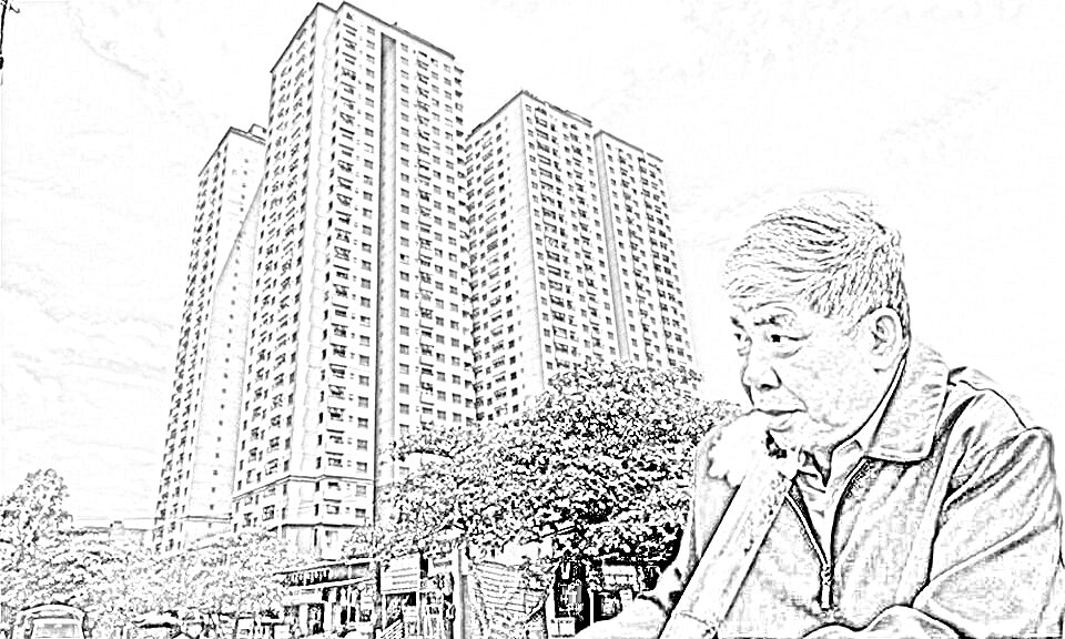 Ông Lê Thanh Thản xây cả toà chung cư sai quy hoạch tại dự án CT6 Kiến Hưng. Ảnh:NĐT