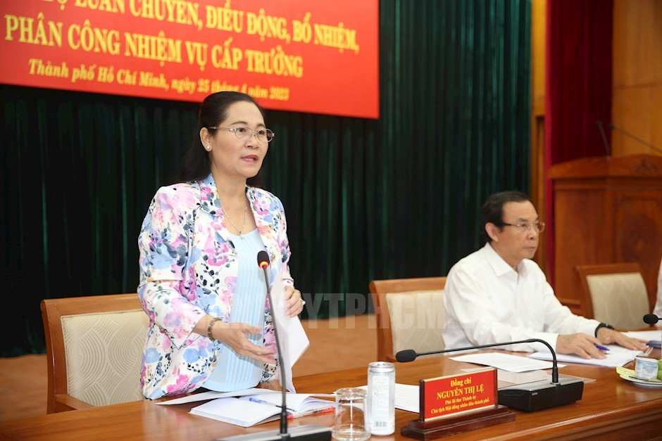 bà Nguyễn Thị Lệ - Chủ tịch Hội đông Nhân dân TPHCM