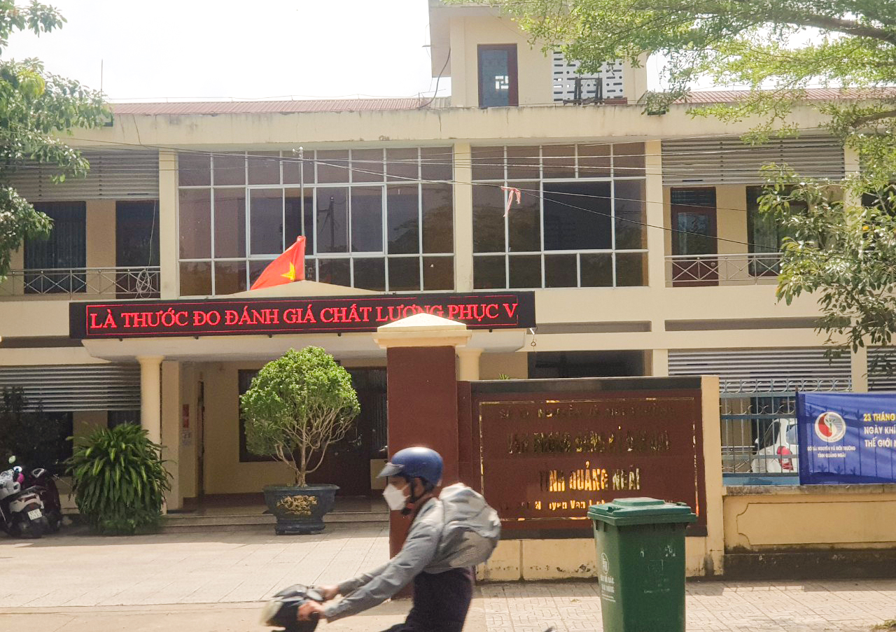 Văn phòng Đăng ký đất đai tỉnh Quảng Ngãi - nơi 2 bị can nữ đang làm việc - ảnh Thanh Vạn