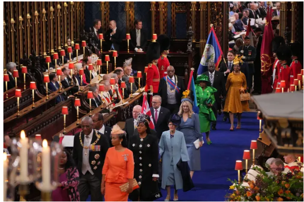 Đại diện các nước khối thịnh vượng chung tại lễ đăng quang Vua Charles III.