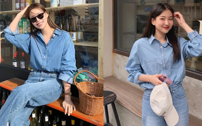 Áo sơ mi denim: Xu hướng áo sơ mi denim chưa bao giờ hạ nhiệt. chưa bao giờ hết hot. Đây được coi là món thời trang bạn nên để mắt tới trong mùa hè năm nay. Không chỉ chuẩn mốt, áo sơ mi xanh denim còn tôn da hiệu quả và giúp vẻ ngoài thêm sang trọng, thường được phối theo công thức denim-on-denim. Bên cạnh đó, các quý cô sành điệu còn không quên sơ vin và tô điểm thêm một chiếc thắt lưng da để tạo vẻ sang trọng, xen lẫn nét cổ điển cho bộ đồ đang diện.