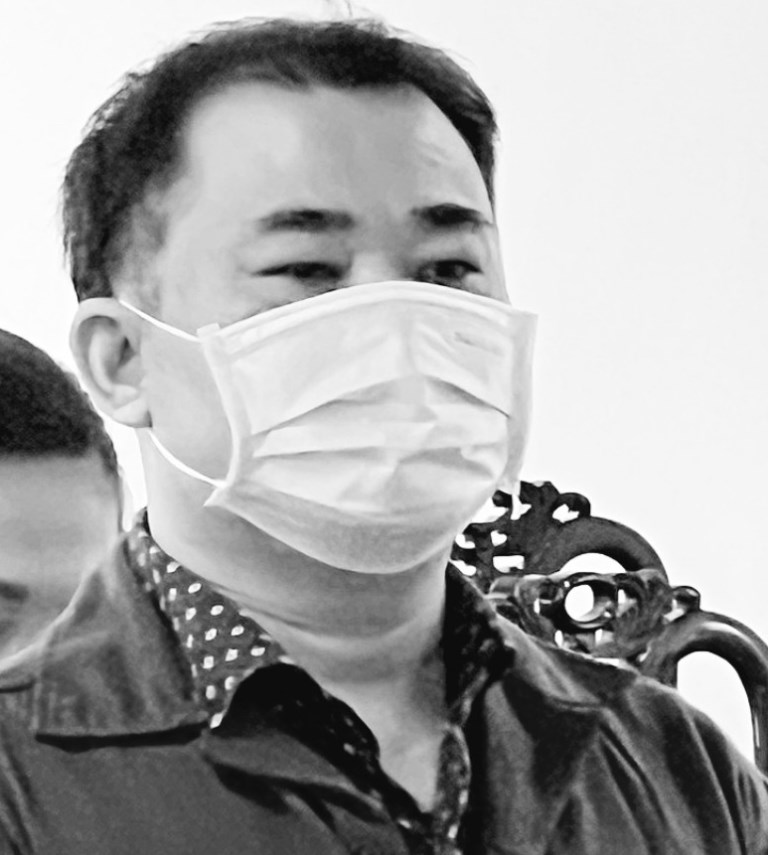 Bị cáo Trần Trí Mãnh, tại phiên tòa