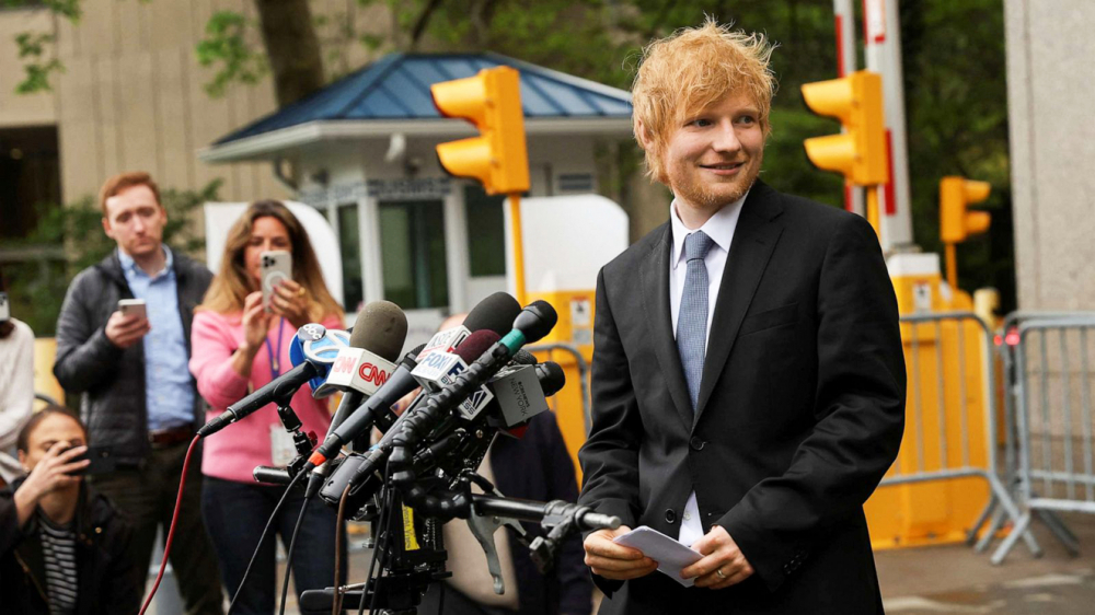 Ed Sheeran vừa được xử thắng trong vụ kiện đạo nhạc mới nhất - ẢNH: ABC NEWS