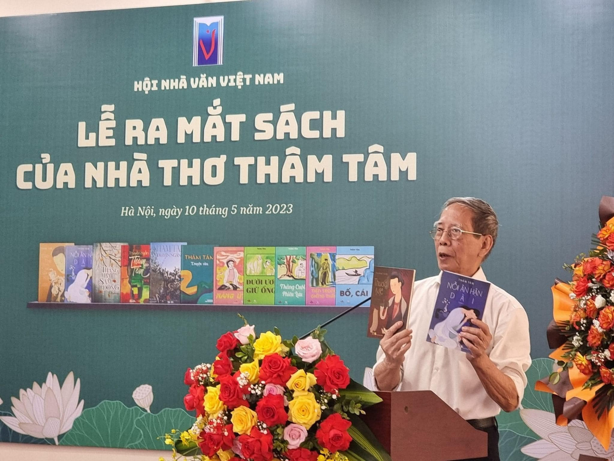 Hội Nhà văn tổ chức ra mắt tác phẩm Thâm Tâm tại Hà Nội vào sáng ngày 1/5. Ảnh: Nhà xuất bản Hội Nhà văn