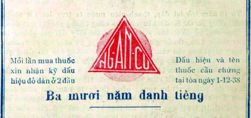 Bìa 4 sách Ngoại khoa bí quyết in dấu  hình tam giác với dòng chữ NG.AN.CU để  bảo chứng thuốc thật của danh y Nguyễn An Cư