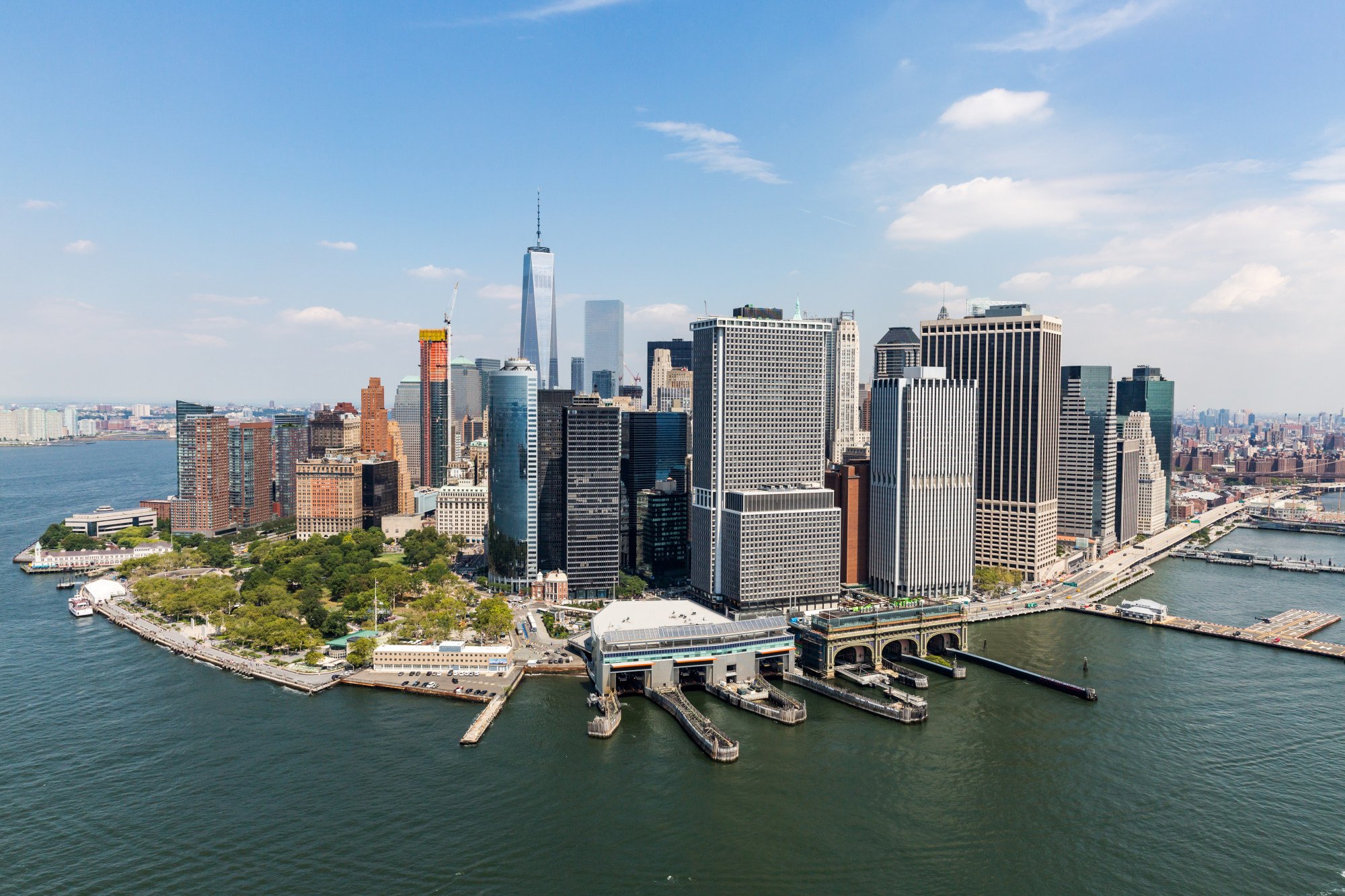 Midtown Manhattan, New York, nhìn từ Liberty Island.