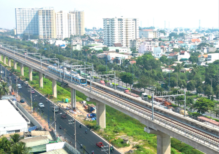 nghị quyết mới sẽ cho phép thí điểm mô hình phát triển đô thị gắn với các tuyến giao thông, các tuyến đường sắt đô thị (trong ảnh:Chạy thử nghiệm tuyến Metro số 1 cuối tháng 12/2022 - Ảnh: Thanh Toàn