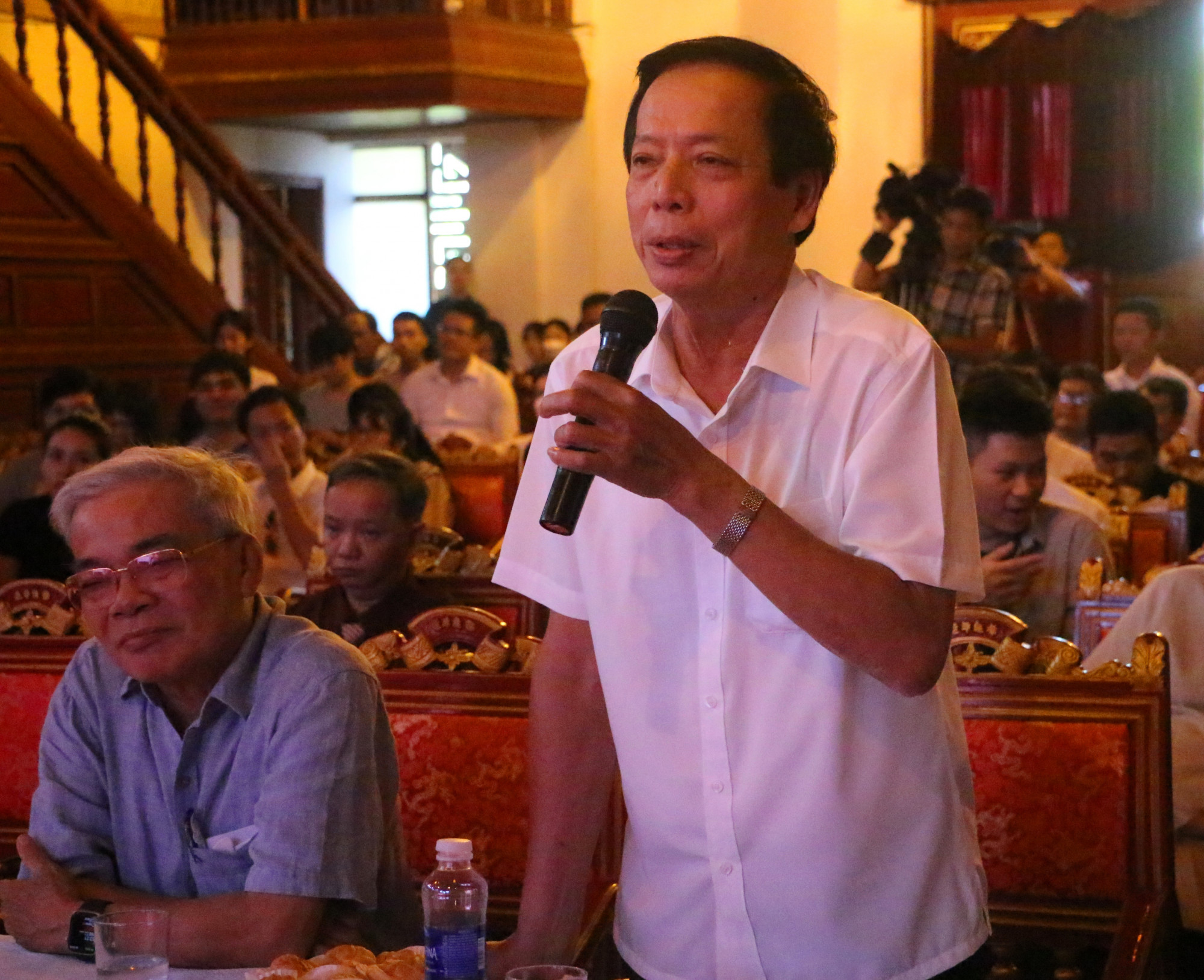 TS Phan Tiến Dũng, Chủ tịch Hội Khoa học Lịch sử Thừa Thiên Huế phát biểu