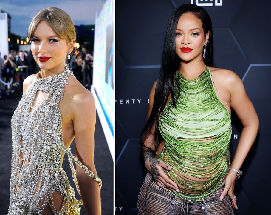 Taylor Swift (trái) và Rihanna là 2 nữ ca sĩ có thu nhập cao nhất nước Mỹ ở lĩnh vực âm nhạc