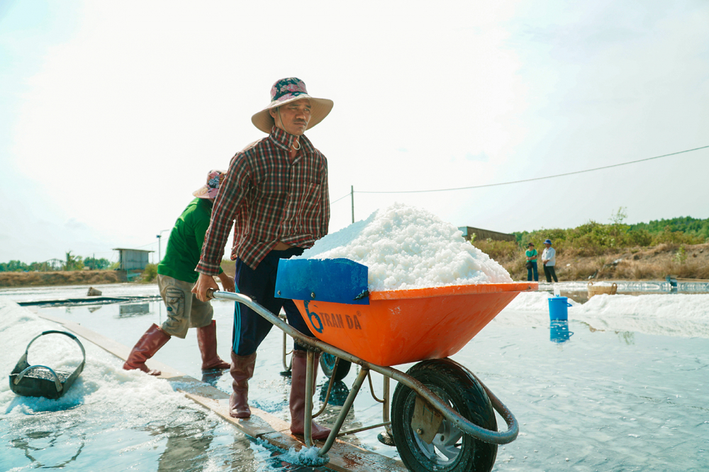 Ruộng muối là một phần trong mô hình du lịch cộng đồng ấp Thiềng Liềng, xã Thạnh An, huyện Cần Giờ. Phát triển nông nghiệp kết hợp du lịch là giải pháp nâng cao giá trị đất nông nghiệp - ẢNH: TAM NGUYÊN