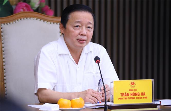 Phó Thủ tướng Trần Hồng Hà phát biểu chỉ đạo. Ảnh: Văn Điệp/TTXVN