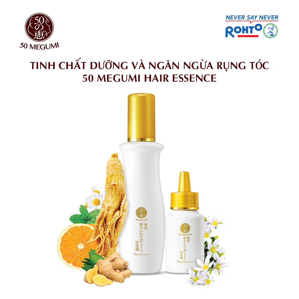 Tinh chất dưỡng và ngăn ngừa rụng tóc 50 Megumi Hair Essence - Giấy CBMP: 378/20/CBMP-BD