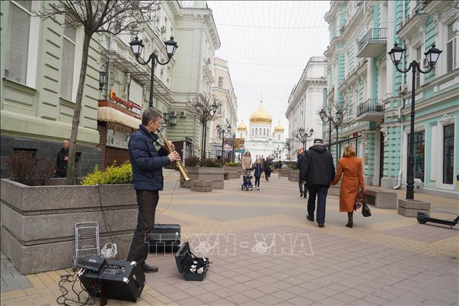 Phố đi bộ Sobornyi ở trung tâm thành phố Rostov. Ảnh (minh họa): Duy Trinh/Pv TTXVN tại LB Nga