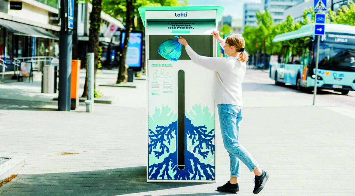 Là đơn vị tiên phong trong việc bảo vệ môi trường đô thị, thành phố Lahti đã thực hiện một bước quan trọng trong việc chống lại rác thải dệt may và thúc đẩy các hoạt động tái chế bền vững - ẢNH: LAHT