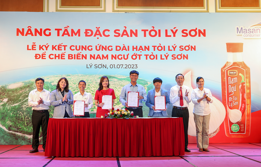 Lễ ký kết diễn ra dưới sự chứng kiến của lãnh đạo Bộ Nông nghiệp và Phát triển Nông thôn và tỉnh Quảng Ngãi - Ảnh: Masan Group