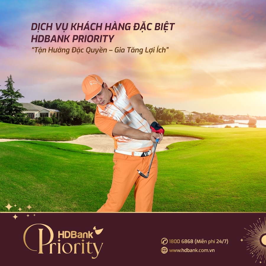Trải nghiệm golf tại các sân golf trên toàn quốc - Ảnh: HDBank