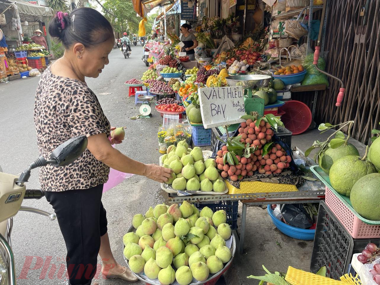 Đào mỏ quạ Sapa cũng đang vào mùa, giá 100.000 - 130.000 đồng/kg - Ảnh: Nguyễn Cẩm