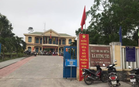 Trụ sở xã Hương Thọ TP Huế nơi ông M tử vong khi đến hòa giải tranh chấp đất đai