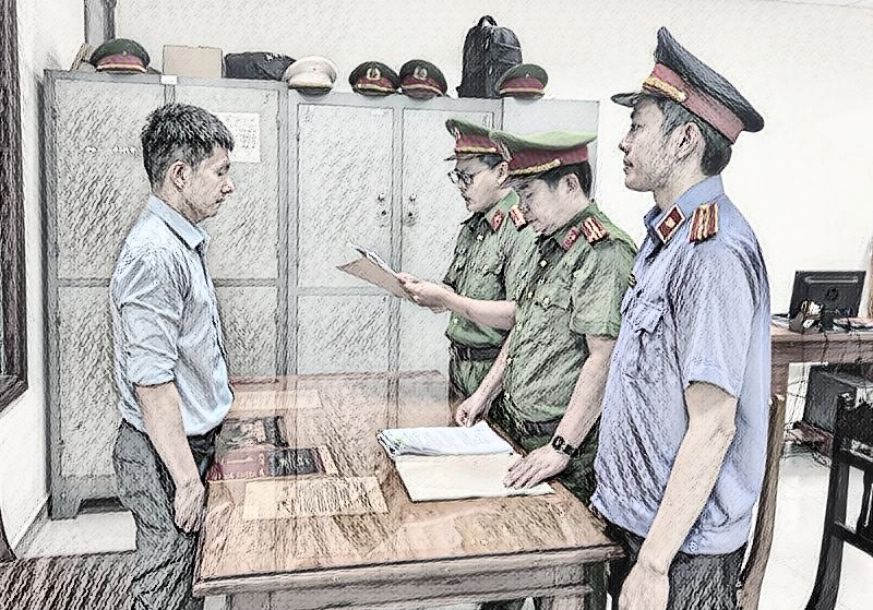 Cơ quan chức năng đọc quyết định khởi tố, bắt tạm  giam Trần Lê Trung