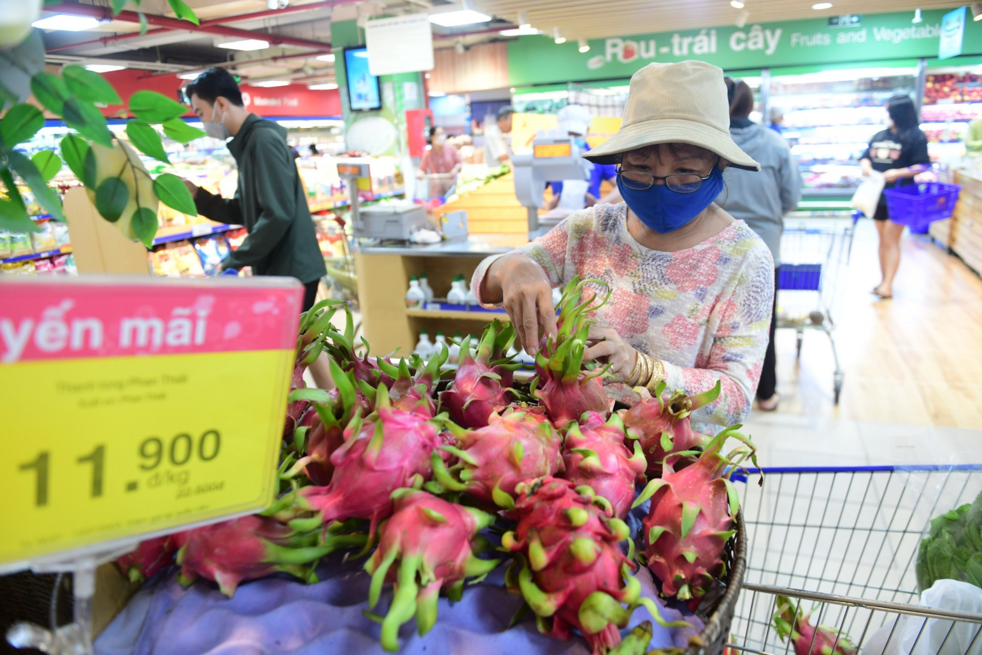 Thanh long miền Tây Nam bộ - Bình Thuận được giảm giá mạnh tại Co.opmart và Co.opXtra - Ảnh: Saigon Co.op