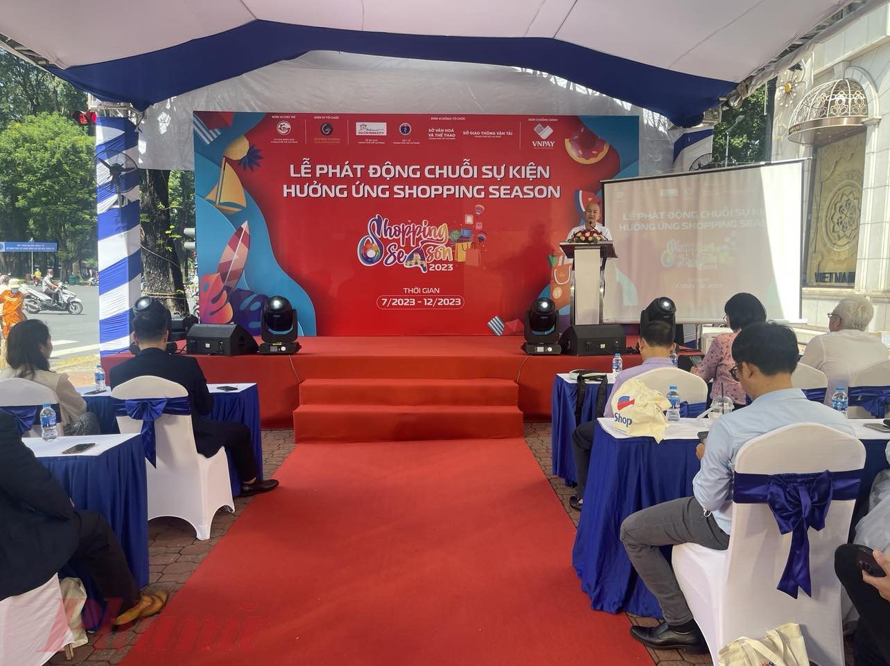 Lễ Phát động chuỗi sự kiện hưởng ứng Shopping Season 2023 vào sáng 7/7 tại TPHCM - Ảnh: Nguyễn Cẩm