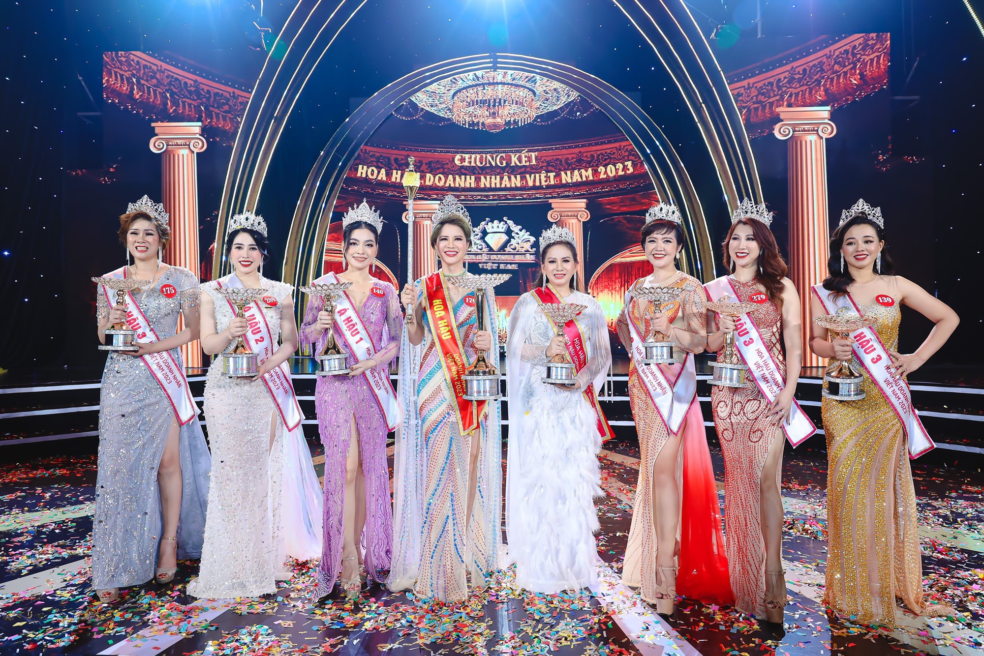 Chung kết Hoa hậu Doanh nhân Việt Nam 2023 do công ty Topstar tổ chức vào tháng 3 tại TP Đà Nẵng. Hiện, đơn vị này đang tranh chấp tên gọi với công ty URA Việt Nam. (ảnh: BTC)