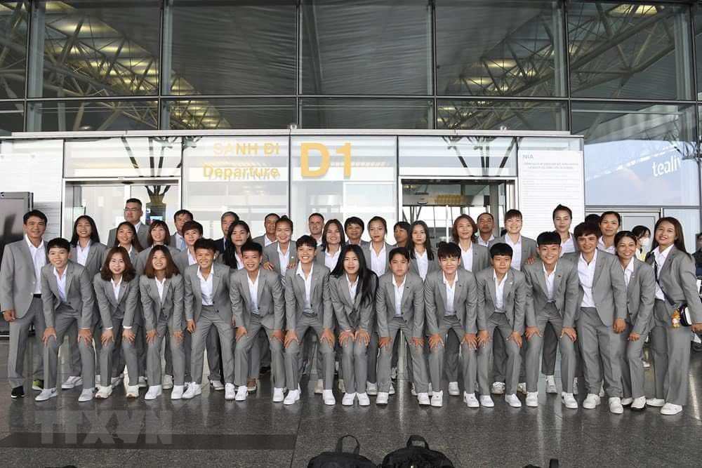 Đội tuyển nữ Việt Nam xuất quân đến New Zealand - Ảnh: VPF