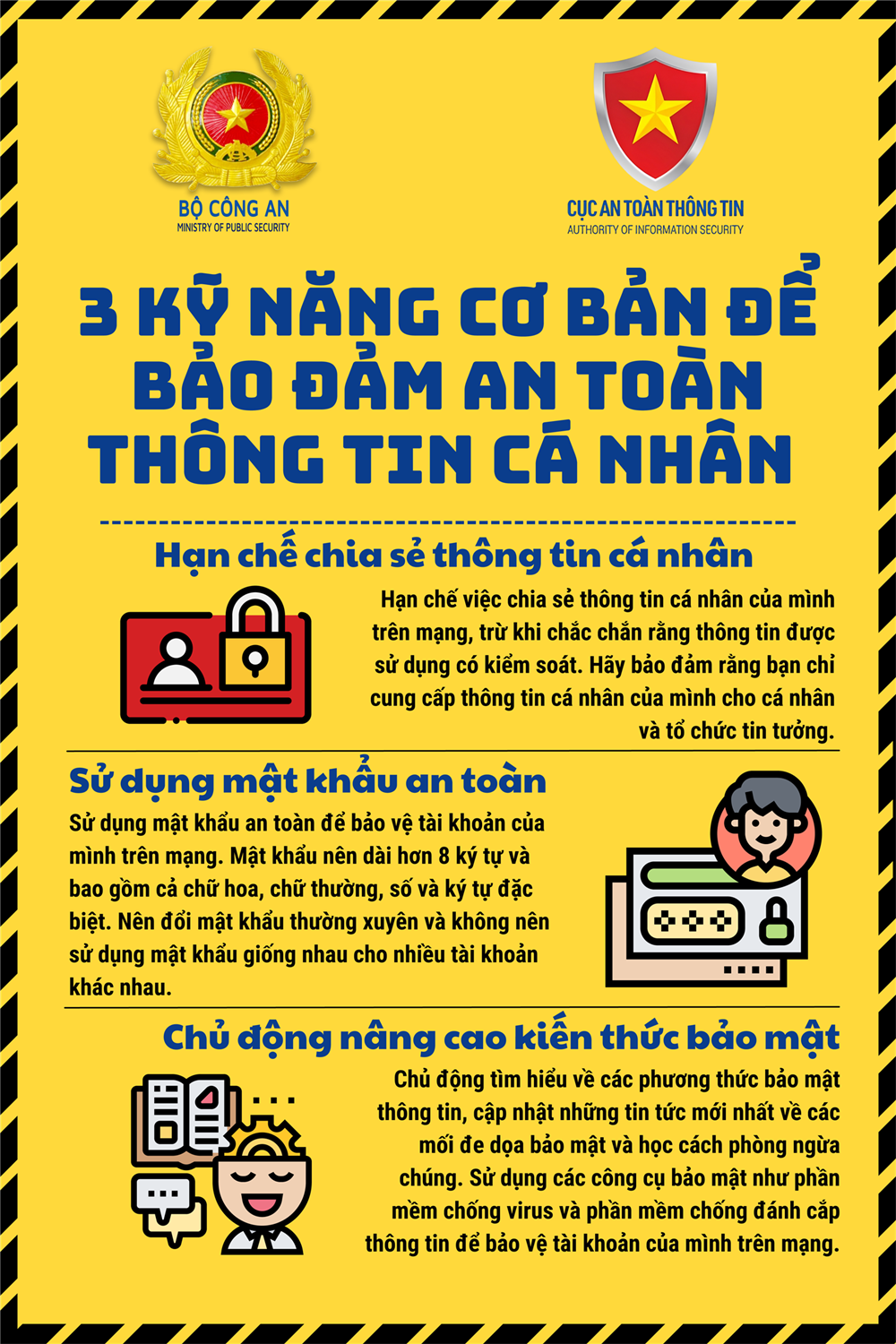 Kỹ năng chống lừa đảo qua mạng. Ảnh: Bộ công an