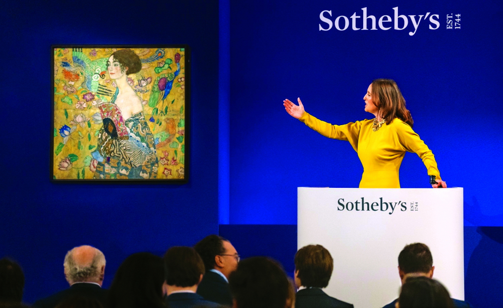 Lady with a fan - bức tranh cuối cùng của danh họa Gustav Klimt - trong buổi đấu giá tại Sotheby’s London năm 2023