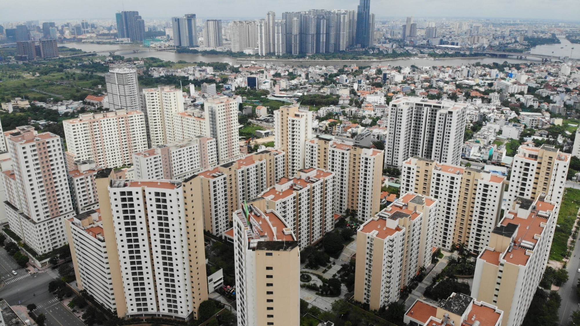 Theo Sở Xây dựng TPHCM, đa phần các căn hộ thuộc khu 3.790 căn hộ tại các khu đô thị mới Thủ Thiêm đều có diện tích lớn hơn 70 m2 không đu