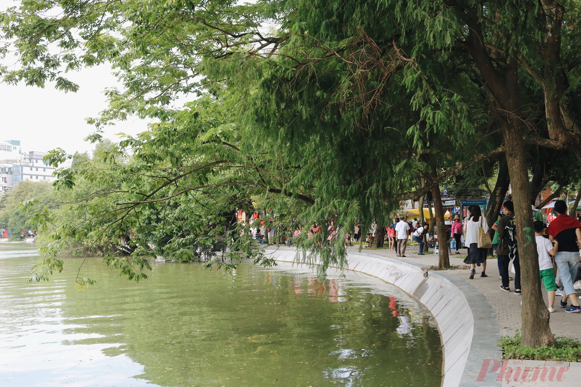Hồ Hoàn Kiếm trở thành điểm vui chơi nổi tiếng của người dân Hà thành.