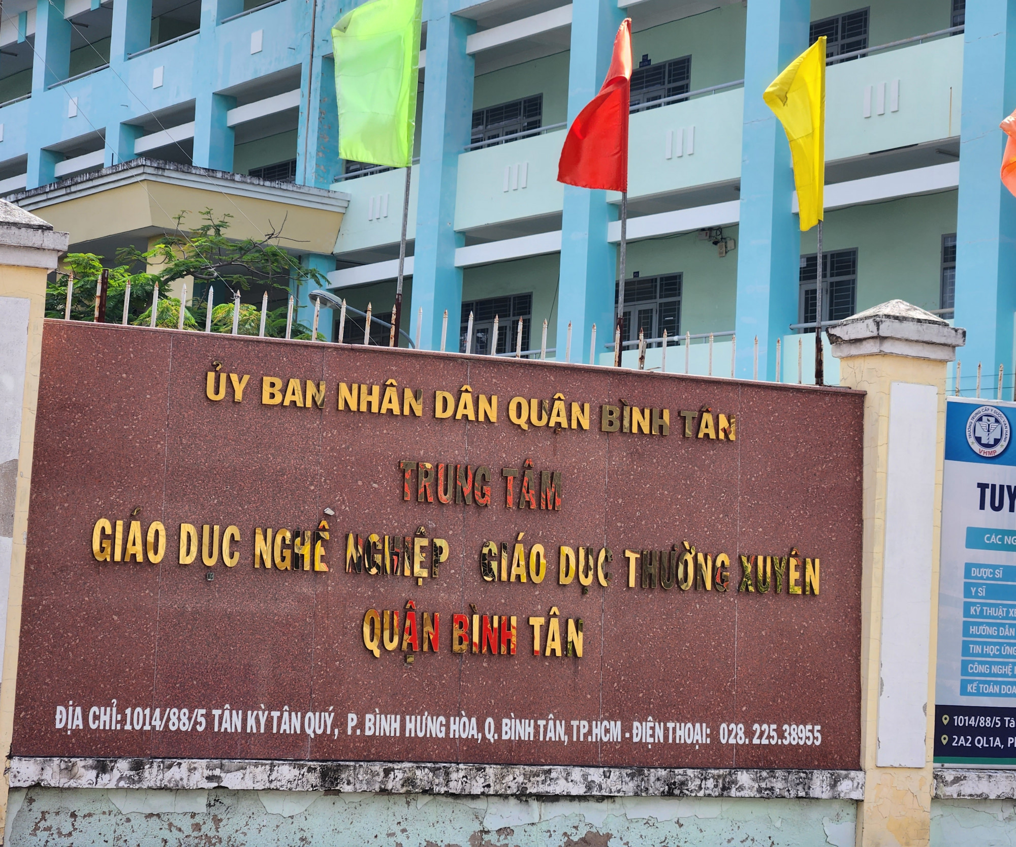 Trung tâm GDNN-GDTX quận Bình Tân nơi xảy ra sự việc