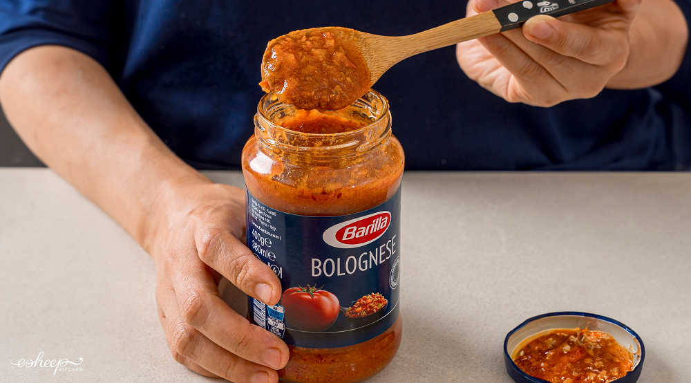 Sốt cà chua bò bằm Bolognese của Barilla được làm từ rau củ quả tươi và thịt bò chất lượng
