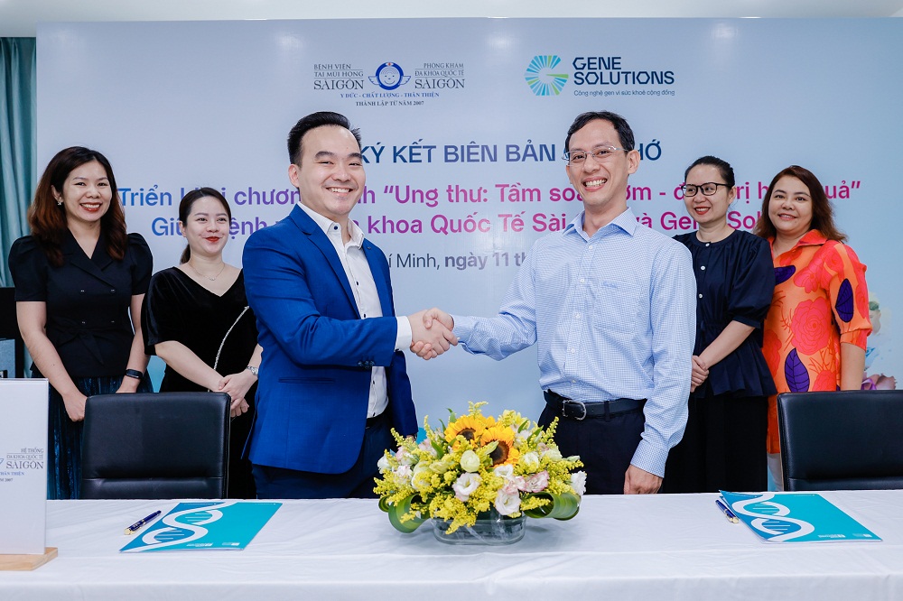 Gene Solutions và Bệnh viện Đa khoa Quốc tế Sài Gòn chính thức ký kết hợp tác - Ảnh Gene Solutions