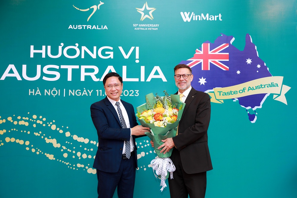 WinCommerce phối hợp cùng chính phủ Australia tổ chức lễ hội “Hương vị Australia 2023” - Ảnh: WinCommerce