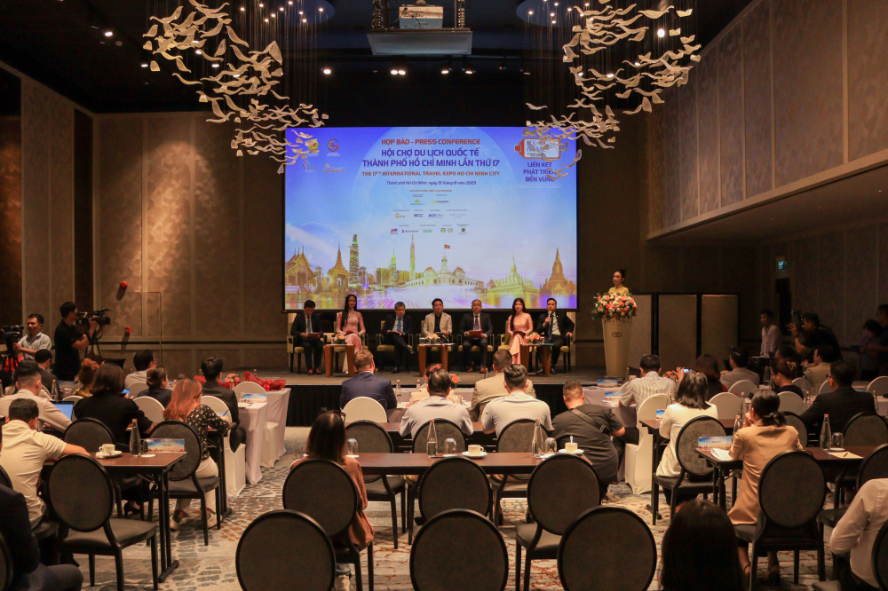 Chiều 15/8, Sở Du lịch TPHCM tổ chức buổi công bố thông tin ITE HCMC 2023. Ảnh: Hồng Phong