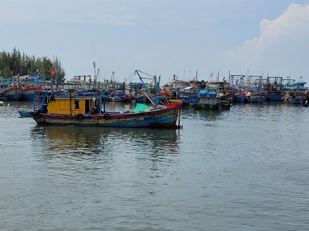 Bộ trưởng Lê Minh Hoan đề nghị lãnh đạo chính quyền địa phương cùng đối thoại để tìm hướng hỗ trợ cho ngư dân- Ảnh: Hoàng Nhị/TTXVN