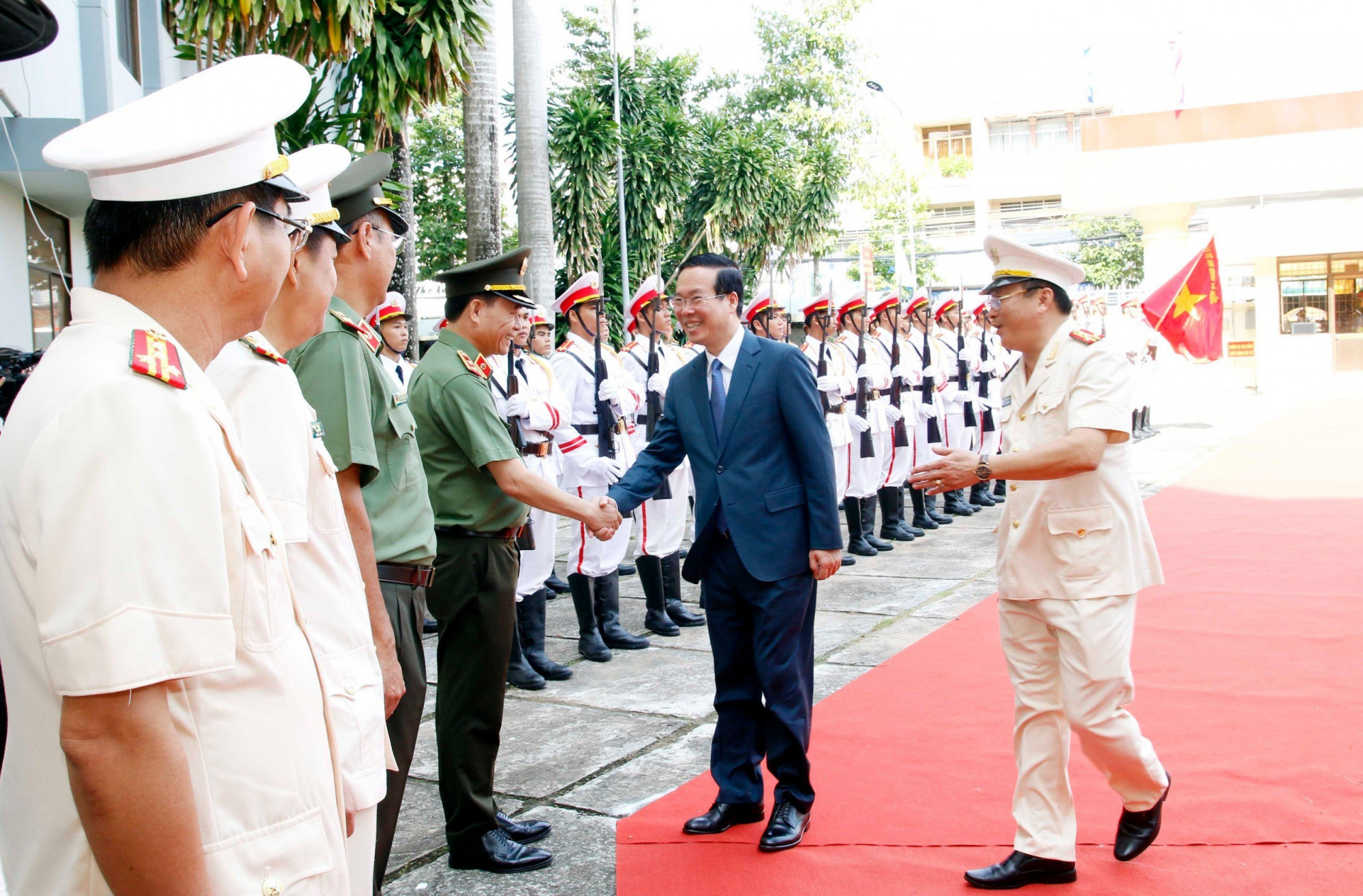 Chủ tịch nước Võ Văn Thưởng thăm và làm việc với Công an tỉnh An Giang