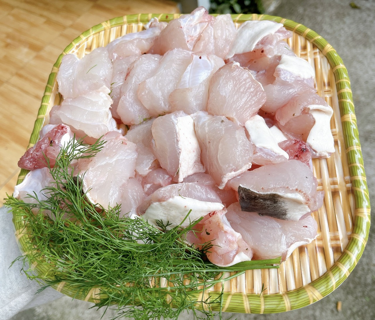 Thịt cá lăng sông Sêrêpốk không chỉ săn chắc, dai mà còn có vị ngọt đặc trưng