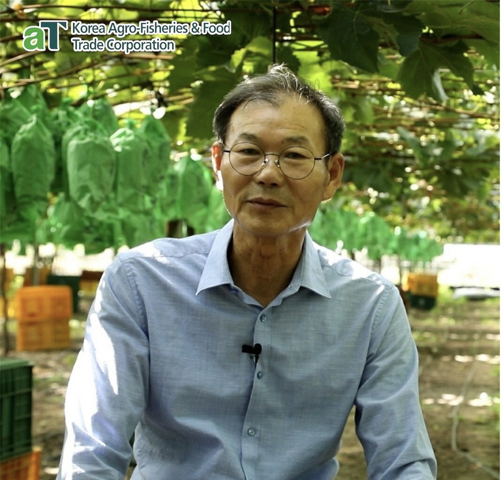 Ông Hwang Eui-chang, đại diện Hiệp hội Xuất khẩu nho Hàn Quốc - Ảnh: TTĐ